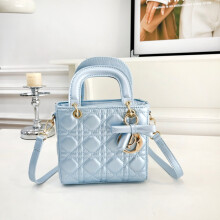 (Blue) Sweet style diamond square bag Sweet style diamond square bag