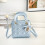(Blue) Sweet style diamond square bag Sweet style diamond square bag 1