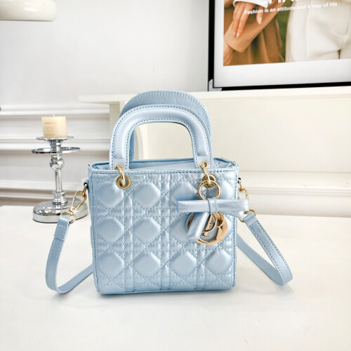 (Blue) Sweet style diamond square bag Sweet style diamond square bag