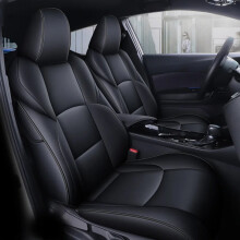 Premium waterdichte lederen autostoelhoezen voor Toyota CHR (2019-2024) - Complete set op maat, luxe beschermende accessoires