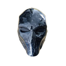Volledig gezichtsmasker van koolstofvezelkeperstof - Schurken Doodsklok Halloween Autodecoratie Hoes