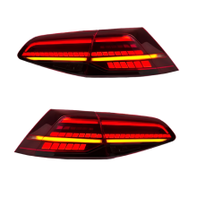 LED-achterlichtunit voor Volkswagen VW Golf 7/7.5 (2013-2020) - Remlichten met flikkerend watereffect