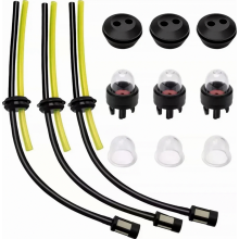 Petrol Fuel Filter Kit with 23.5 cm Hose and 3-Hole Gasket for Brush Cutters, Hedge Trimmers and Earth Augers