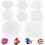 8 Pack Square Fuse Bead Pegboards, Transparent Ironing Bead Boards for Children's Craft Projects 1