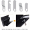 Mailbox Lock Set with 4 Keys, 5 Lock Plates and Writable Key Tag, Replacement Post Box Lock 5