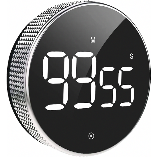 Digital Kitchen Timer, Large Magnetic LED Countdown Timer with Constant Light Function for Home Cooking