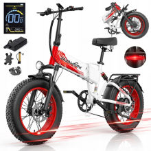 Cheevalry CF1000 Electric Bike 1000W Mountain 48V 20Ah 20" FatTire Folding EMTB 150KM