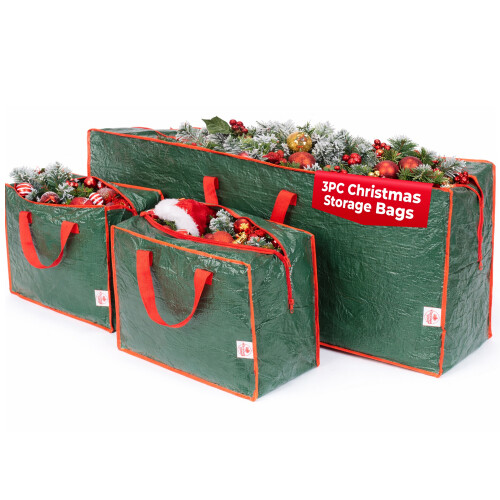 7ft Christmas Tree & Decoration Storage Bag Set