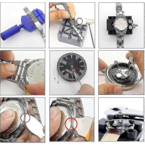 147-Piece Watch Repair Tool Kit, Professional Watchmaker Tools for Strap Adjustment, Battery Replacement and Case Openin 2