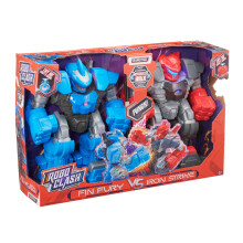 Teamsterz Robo Clash 2er-Pack Iron Strike und Fin Fury Roboter