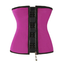 (RoseRed,M)Corset Body Shaper néoprène entraîneur de taille sous buste fermeture éclair minceur cincher