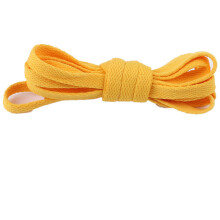 (Yellow,90cm/35.43in)Terylene Cotton Shoelace Colorful Flat Shape Sports Casual Shoes Simple Fashion