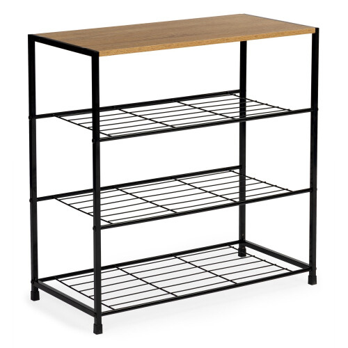 Schuhschrank, Ständer, Regal, Loft, 3 Ebenen 1