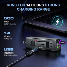 P2 PRO Portable in-Ear Monitor Amplifier Personal Headphone Amp with Stereo/Mono ,7 Color Light for Musician