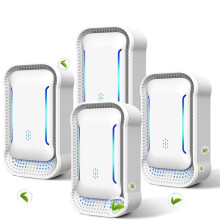 4PC Plug-in Negative Ion Air Purifier for Cat Litter Odor, Smoke & Pet Smells, Portable Quiet for Home A EU Plug