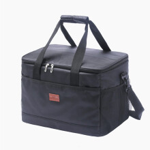 (Black)Borsa Porta Pranzo Termica Isolata 33L per Lavoro Picnic Borsa Auto Ice Pack