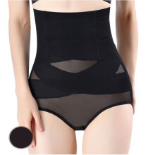 (Black,XL)Corset shaper femme taille haute shapewear culotte contrôle slim élastique sous vêtement