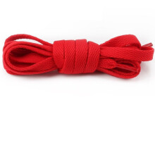 (Red,90cm/35.43in)Terylene Cotton Shoelace Colorful Flat Shape Sports Casual Shoes Simple Fashion