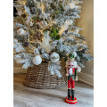 Longacres Woven Wicker Christmas Tree Skirt - Natural Review Image