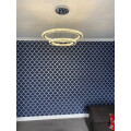 (Cool White, 40+60cm) Adjustable LED Crystal Pendant Light Ring Chandelier Ceiling Lamp Review Image