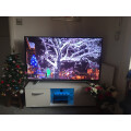 (Black) Cosmo 120cm LED TV Cabinet with 2 Doors & Shelf Review Image