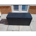 320L Large Outdoor Cargo Garden Storage Box Plastic Container Lid Review Image