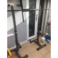 GYM MASTER Adjustable Barbell Squat Rack Spotter Stands Bench Weight Power Rack Review Image