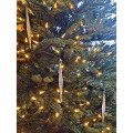 Christmas Tree Decoration 6 Pack Frosted Glass Diamond Icicles Review Image