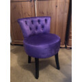 (Pink) Velvet Stool Makeup Dressing Table Stool Vanity Chair Review Image