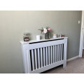 111cm Medium Radiator Cover MDF Slat Heating Grill Guard Top Shelf Review Image