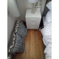 vidaXL Bedside Cabinet White Engineered Wood Bedroom Nightstand Couch Table Review Image