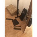 HOMCOM Multi-Exercise Full-Body Weight Bench with Bench Press & Leg Extension Review Image