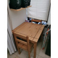 Corona Dining Table and 2 Chairs Rio Square Set Solid Pine Furniture Review Image