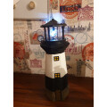 Solar Power Lighthouse Rotating LED Garden Light Haus Dekoration Bewertungsbild