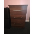 Ready assembled Classic 3 Drawer Bedside Walnut Review Image