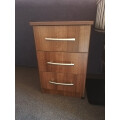 Ready assembled Classic 3 Drawer Bedside Walnut Review Image