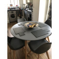 (Black) 5pc Charles Jacobs Beech Dining Set - Grey Table Review Image