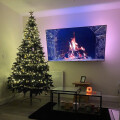 7ft/2.1m Black Bushy Imperial Pine Artificial Christmas Tree 1084 Pencil Point Tips Review Image