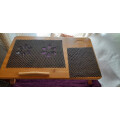 Portable Laptop Computer Desk Tray Stand Foldable Table Review Image