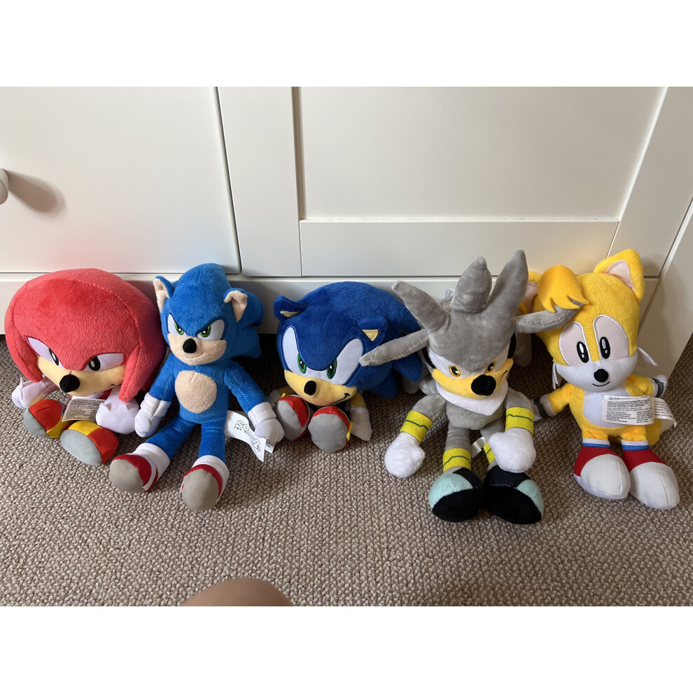Jazwares Knuckles Plush Prototype 6PCS A SET Sonic The Hedgehog