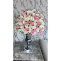 Image de l’avis sur 43cm Large Stunning Silver Iron Luxury Flower Vase Urn Wedding Table